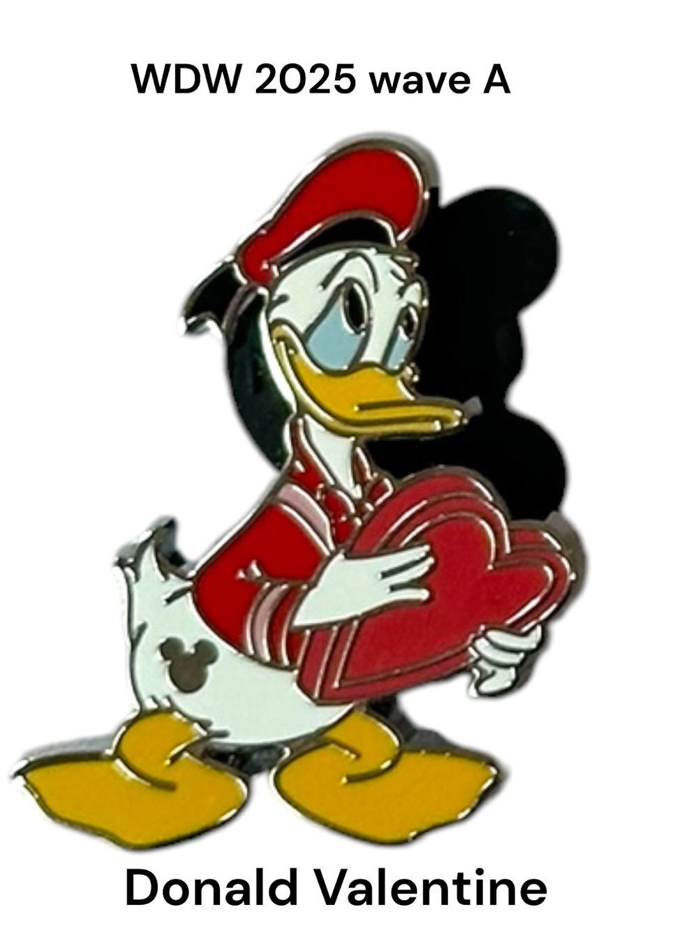 2025 Disney Hidden Mickey Donald Duck Seasons Series Valentines Day